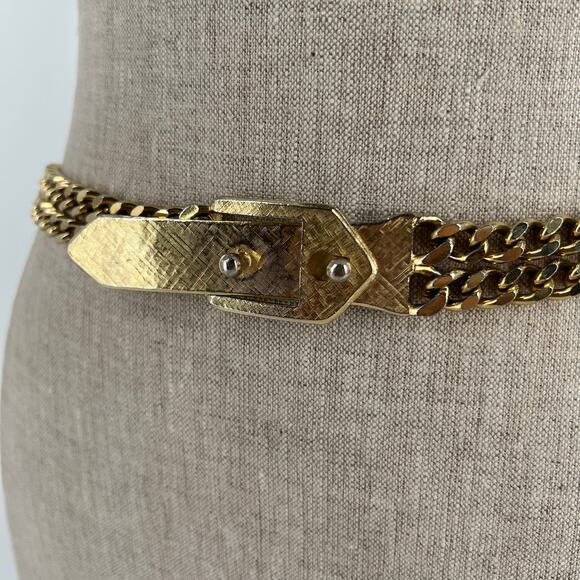 80s Accessocraft gold chain belt 1980s vintage main image 9